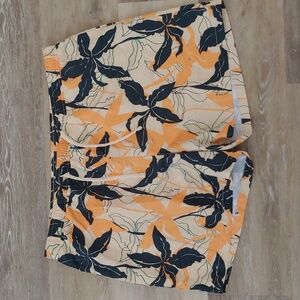 NWOT Abound Men's Lightweight Floral Swim Trunks Size XL